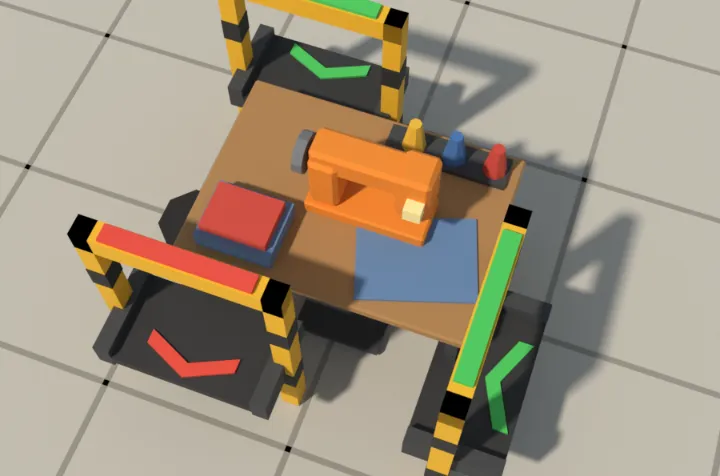 The sewing bench model