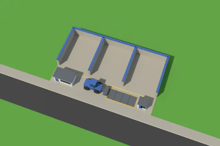 The stockpile yard model