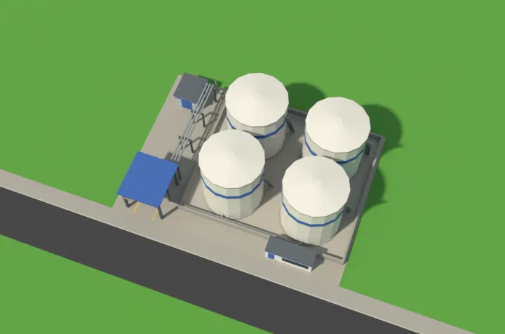 The tank terminal model