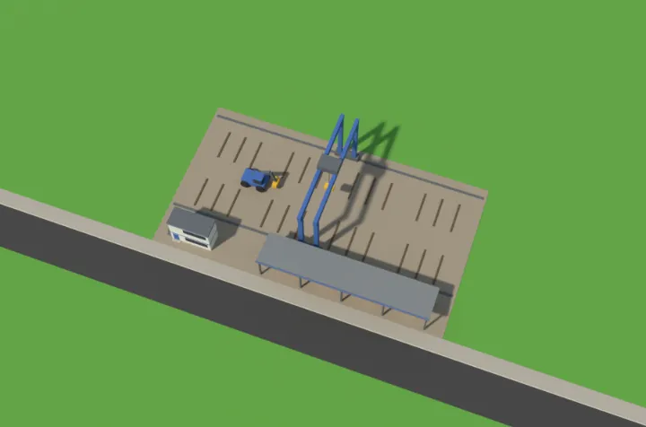 The large timber yard model