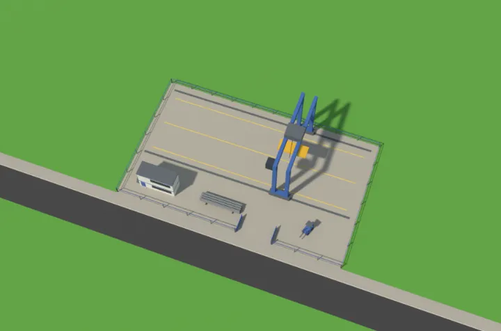 The container yard model