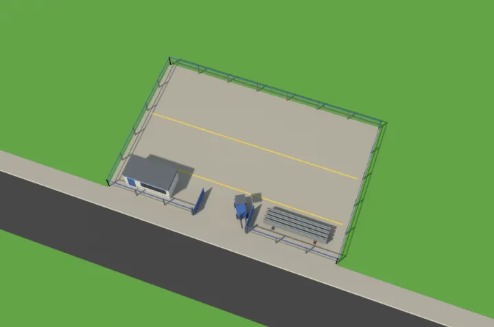 The steel yard model