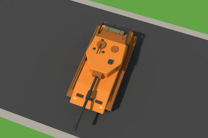 The battle tank model