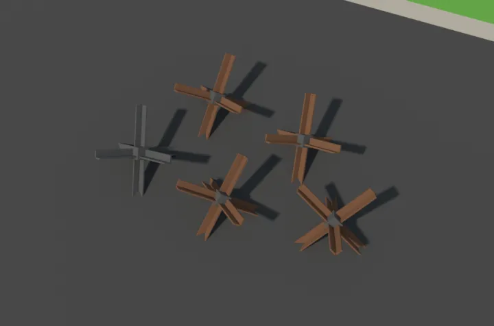 The tank traps model